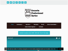 Tablet Screenshot of escuelaprofesionalxavier.com